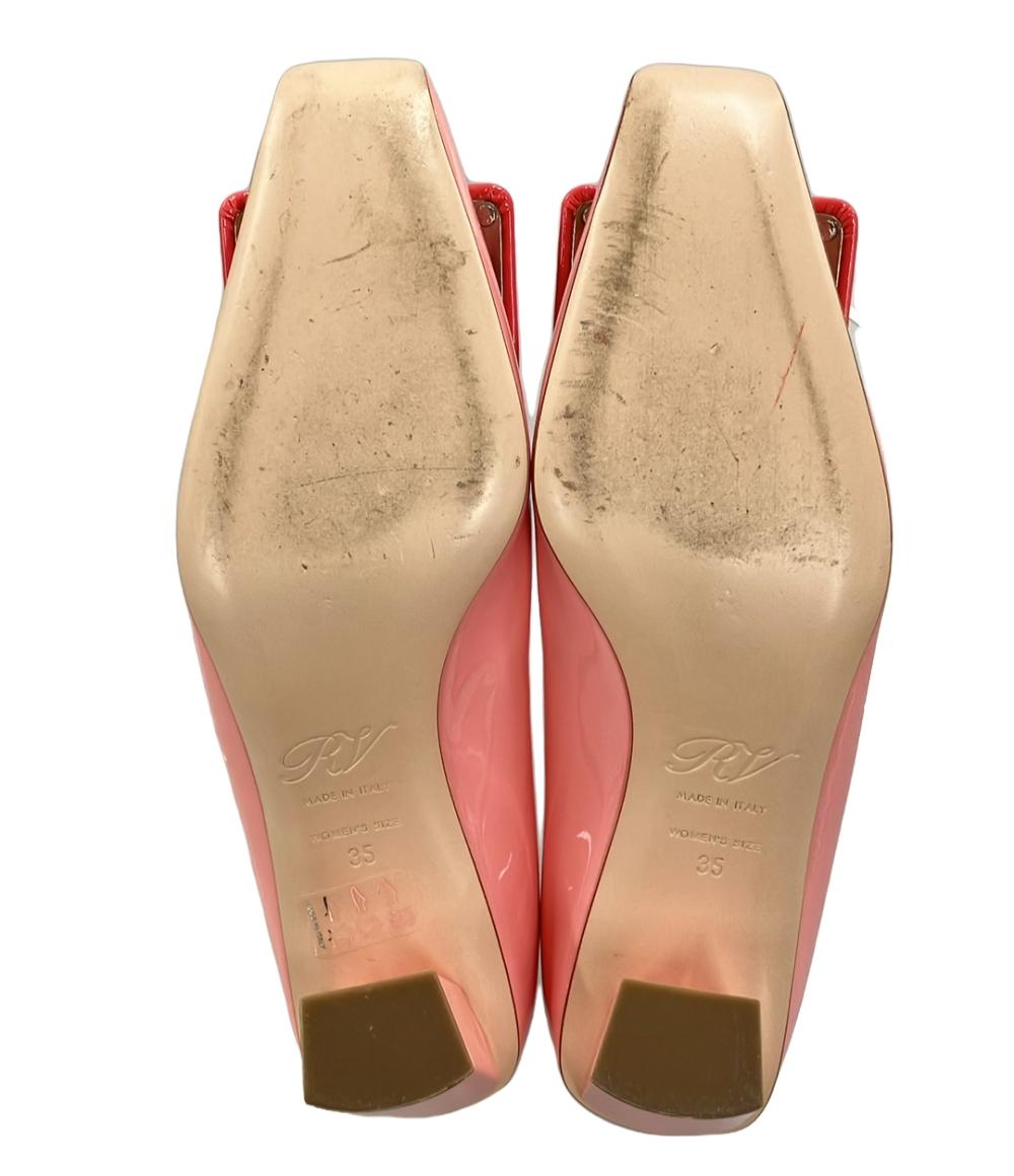 ロジェヴィヴィエ スクエアトゥパンプス チャンキーヒール レディース SIZE 35 (XS) Roger Vivier
