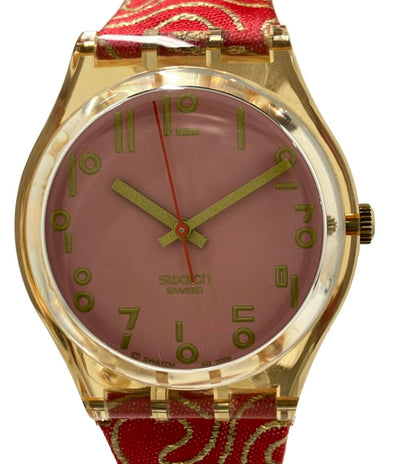 Swatch 腕時計 クオーツ ピンク ユニセックス スウォッチ
