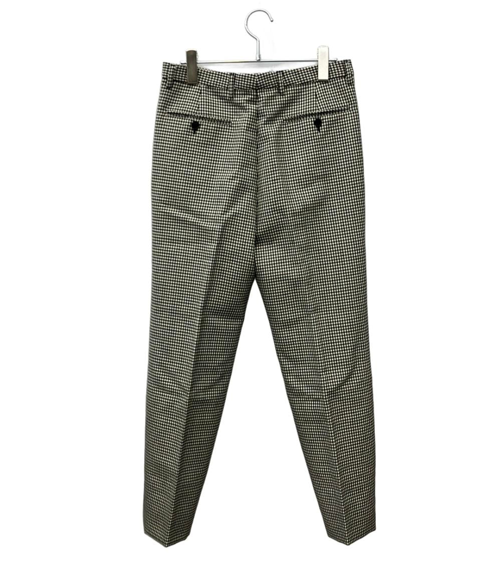 SAINT LAURENT スラックスパンツ TAPERED SLACKS チェック柄 682379