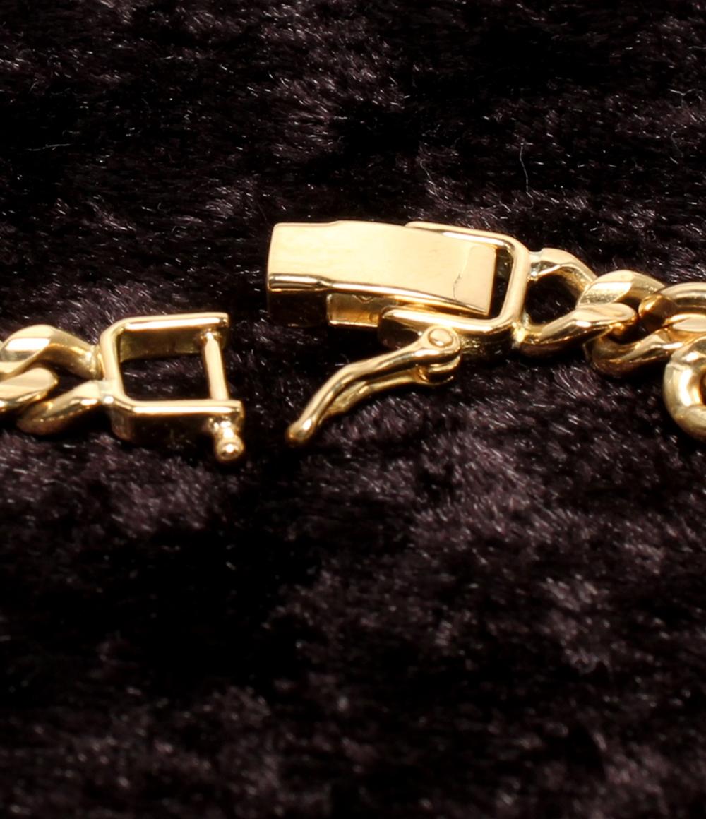 美品 ブレスレット K18 Pt850 ダイヤ 0.08ct レディース