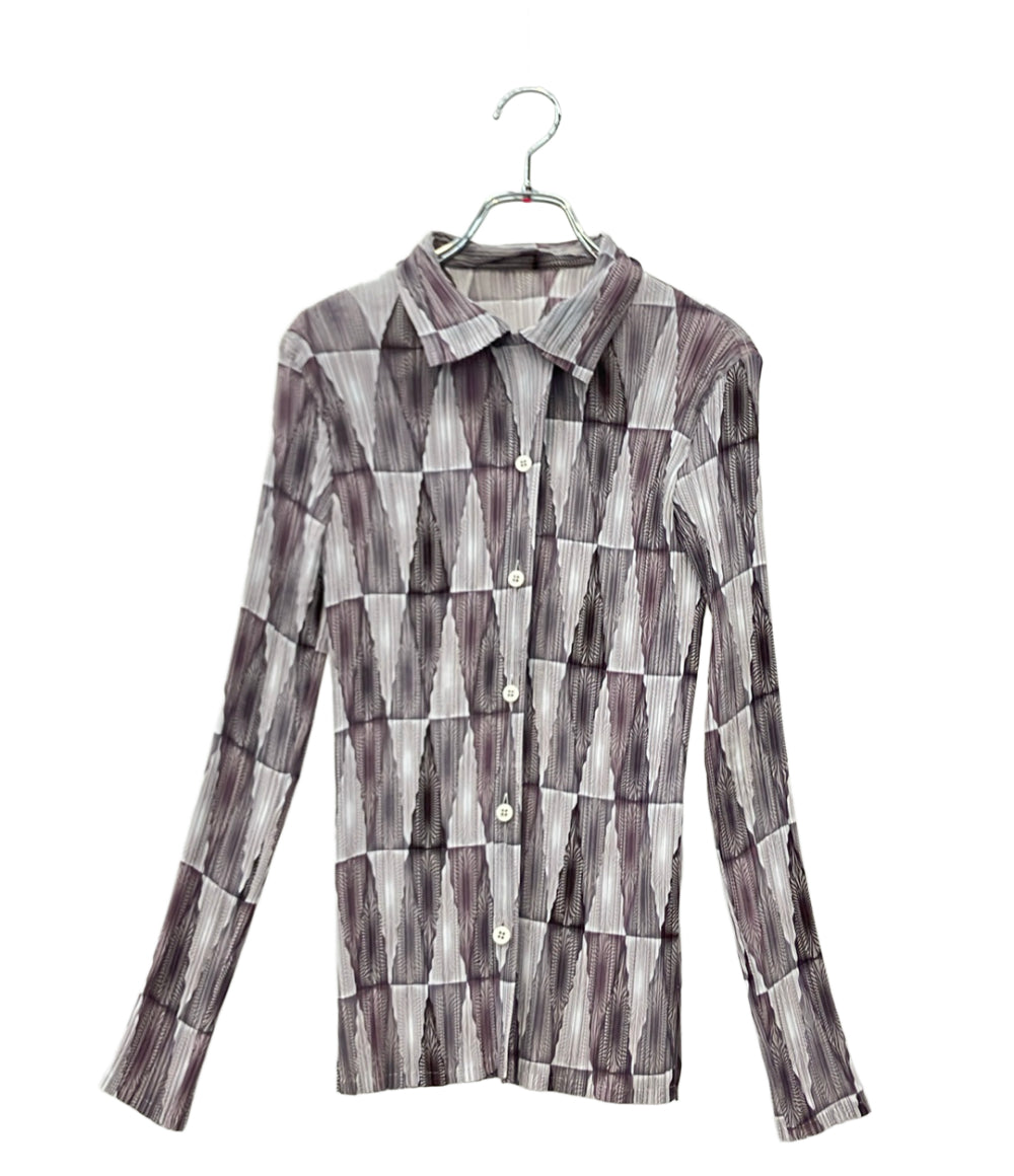 ISSEY MIYAKE 長袖 ブラウス IM93FJ746 レディース SIZE 2 イッセイミヤケ