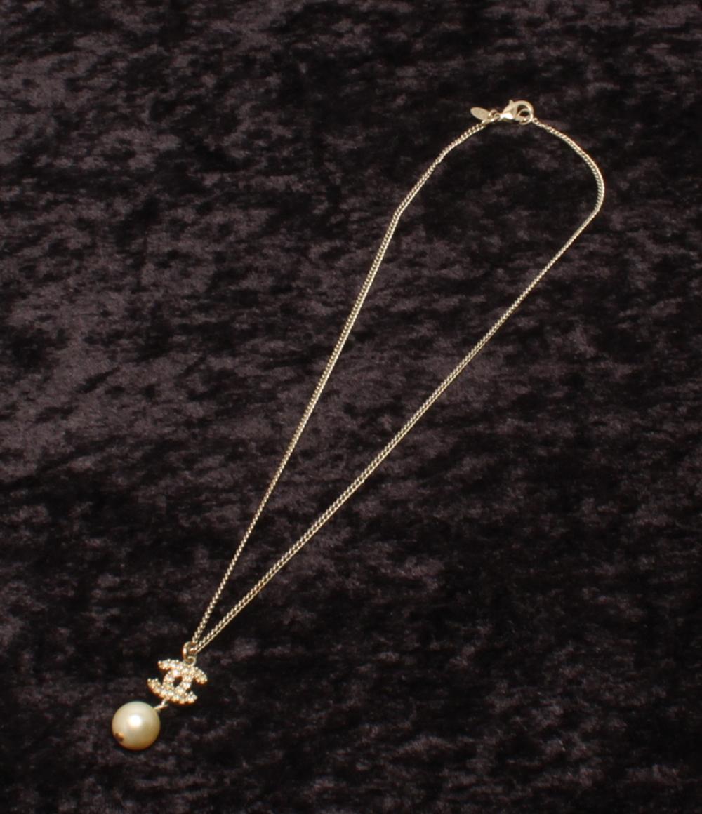 シャネル ネックレス ココマーク フェイクパール A11C レディース CHANEL