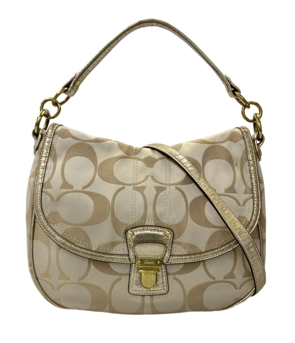 COACH 2way ショルダーバッグ 肩掛け 斜め掛け ラージシグネチャー 18986 レディース コーチ