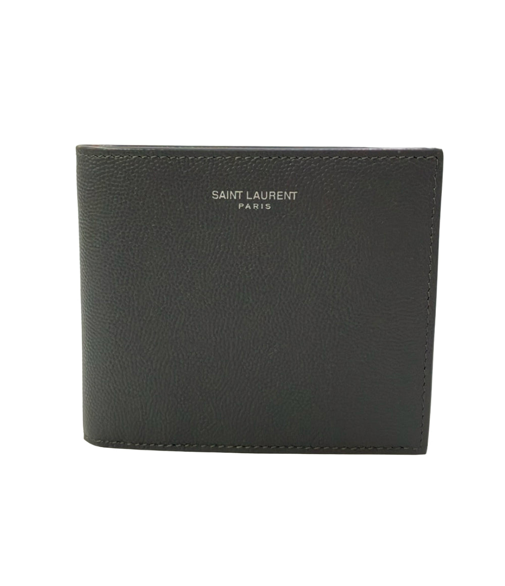 美品 SAINT LAURENT PARIS 二つ折り財布 レザー メンズ サンローランパリ