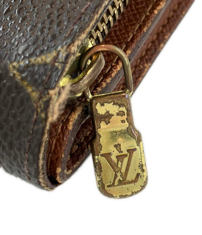 訳あり ルイ・ヴィトン 二つ折り財布 ポルトパピエ ジップ モノグラム M61207 レディース LOUIS VUITTON