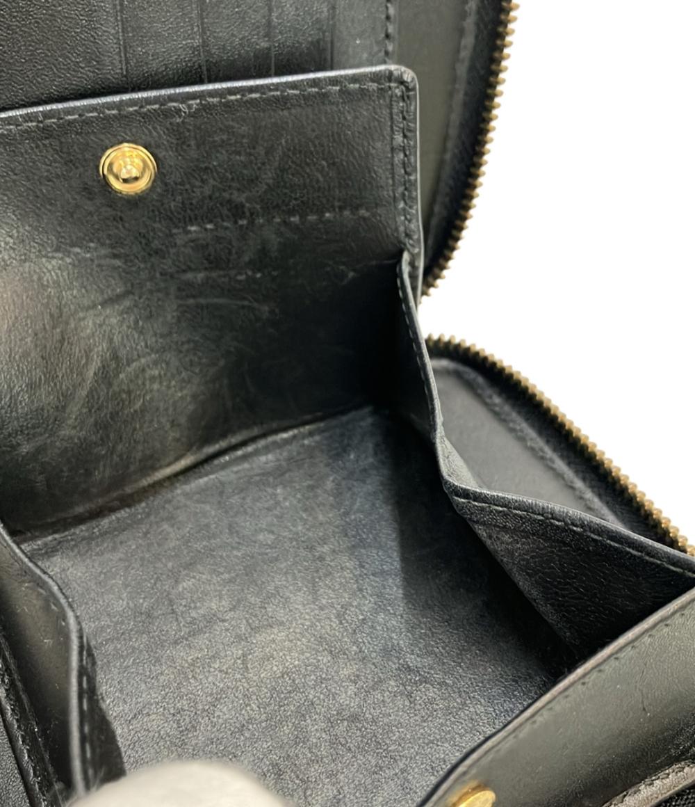 COMME des GARCONS ラウンドファスナー二つ折り財布 レザー ユニセックス コムデギャルソン