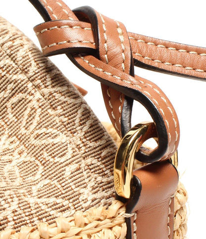 美品 ロエベ ショルダーバッグ 斜め掛け かごバッグ レディース LOEWE