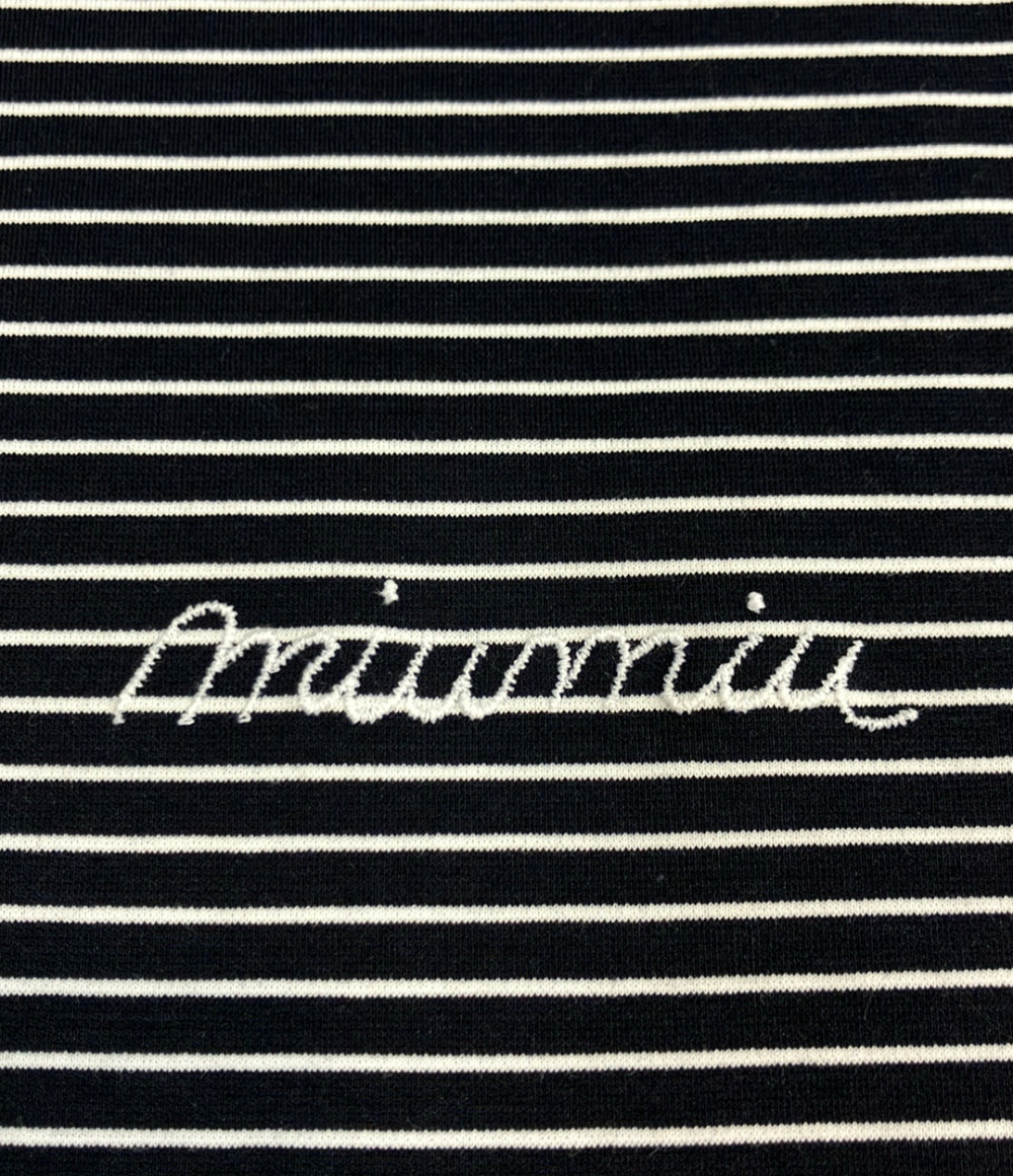 美品 Miu Miu 半袖 ボーダー柄 Tシャツ MJN013 レディース SIZE M ミュウ ミュウ