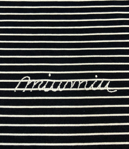 美品 Miu Miu 半袖 ボーダー柄 Tシャツ MJN013 レディース SIZE M ミュウ ミュウ