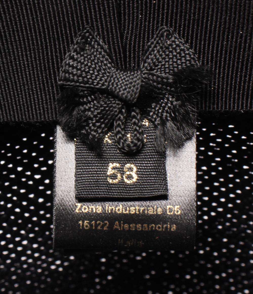 Borsalino ストローハット 麦わら帽子 メンズ レディース SIZE 58 ボルサリーノ