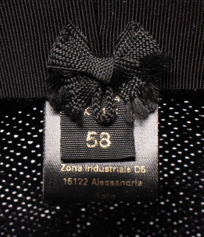 Borsalino ストローハット 麦わら帽子 メンズ レディース SIZE 58 ボルサリーノ