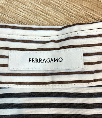 Salvatore Ferragamo 長袖シャツ ストライプ柄 タグ付き レディース レディース SIZE 46 (L) サルヴァトーレフェラガモ