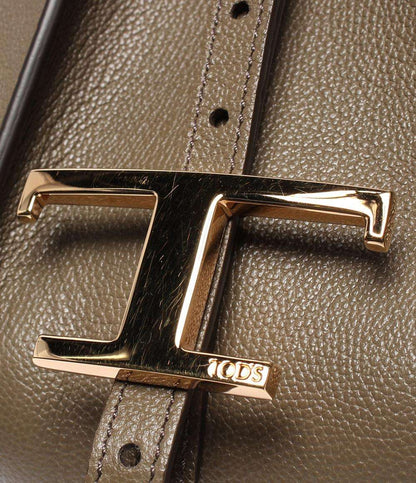 美品 TOD’S ハンドバッグ ショルダーバッグ Tタイムレス レザー ショッピングバッグ ミニ レディース トッズ