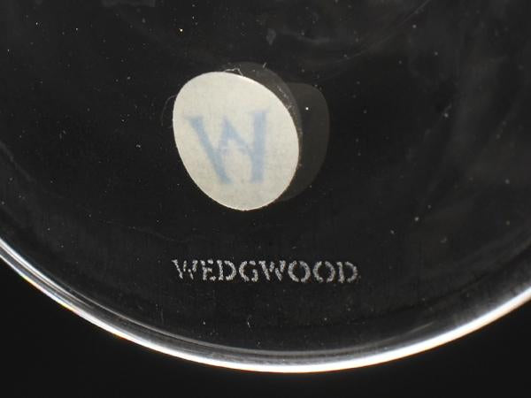 美品 WEDGWOOD ワイングラス 2点セット ペア ワイルドストロベリー クリスタル オープン ウエッジウッド