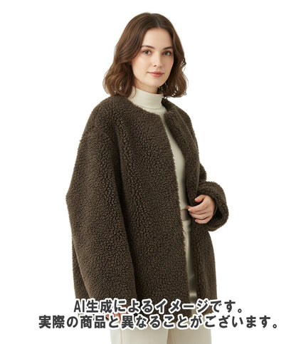 美品 IENA シープスキン ファームートンコート 25020900003030 レディース SIZE F (M) イエナ