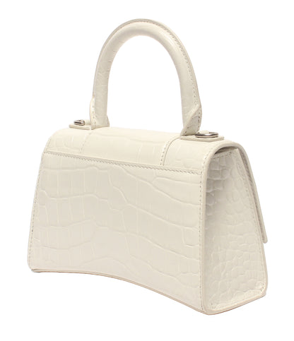 BALENCIAGA ハンドバッグ クロコ型押し アワーグラス XS 592833 レディース バレンシアガ