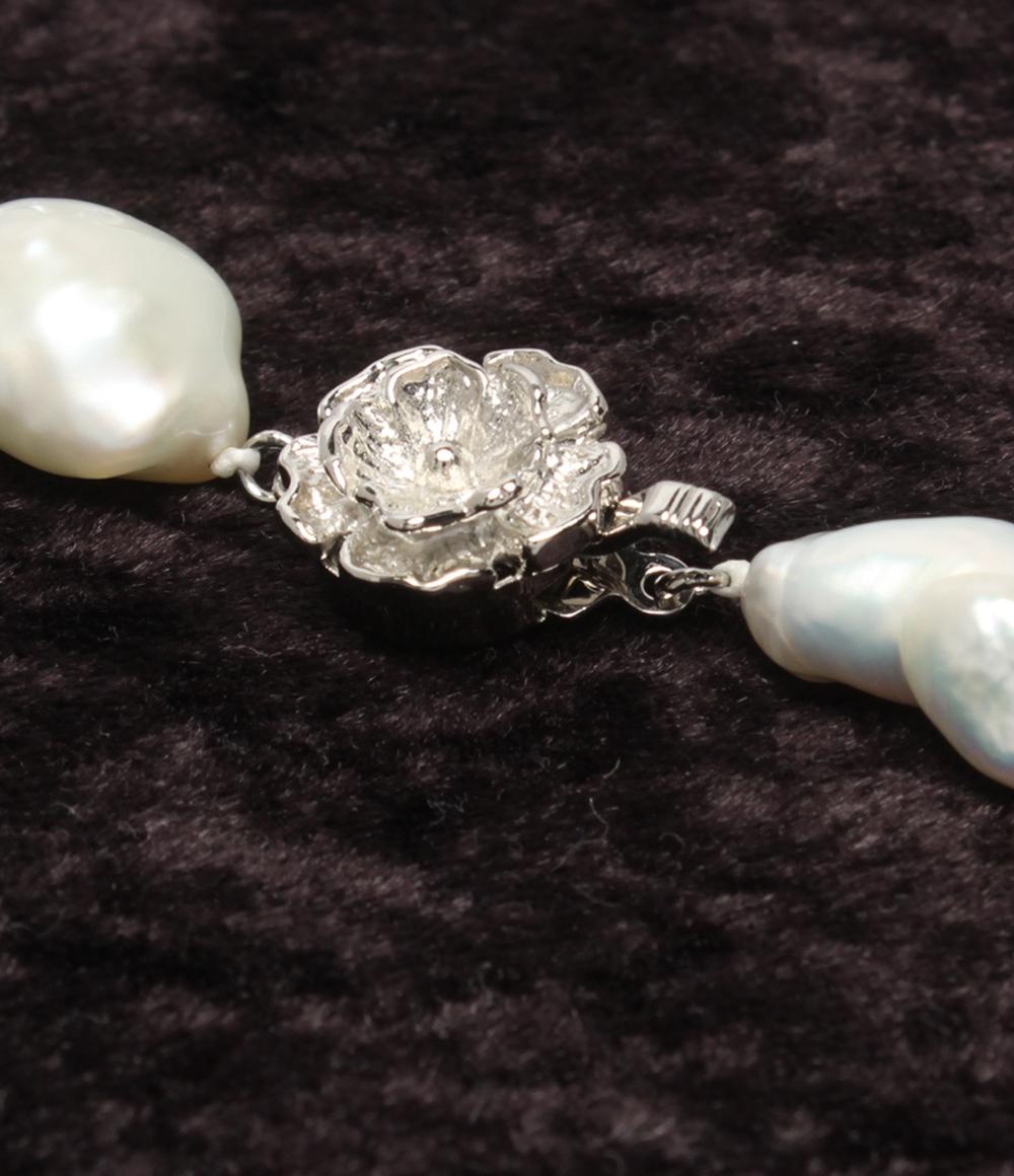 美品 ネックレス SV バロックパール 9-20mm レディース