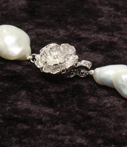 美品 ネックレス SV バロックパール 9-20mm レディース