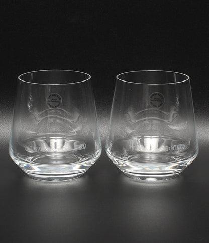 美品 Tiffany & Co. グラス タンブラー 2点セット ペア 1837 ティファニー