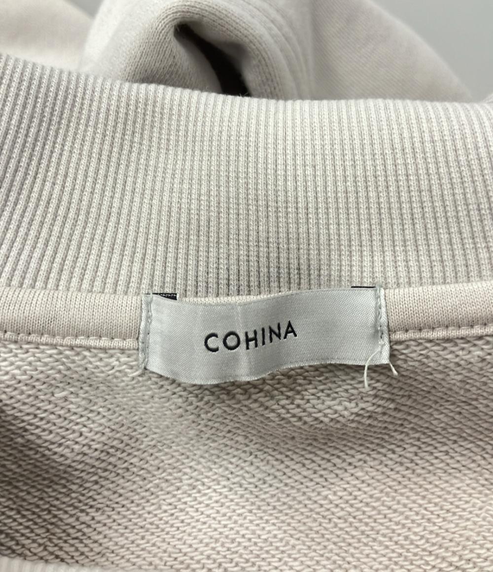 美品 コヒナ 長袖スウェットロングワンピース レディース COHINA