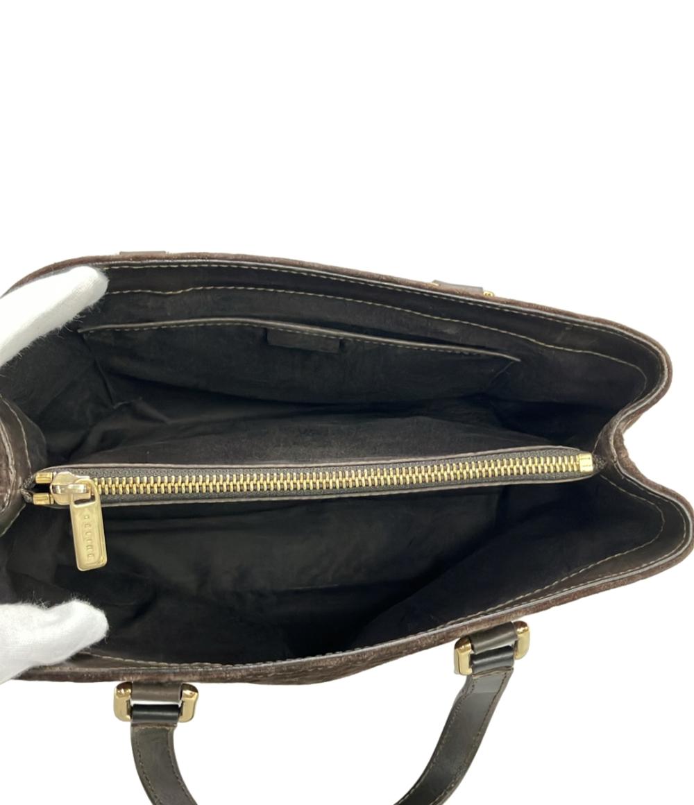 CELINE ハンドバッグ スエード レザー Cマカダム レディース セリーヌ
