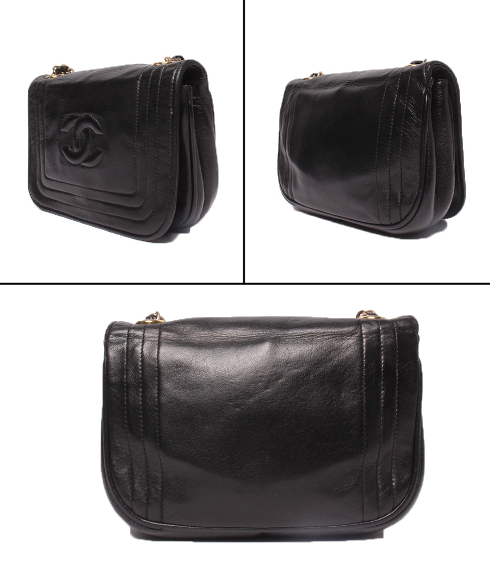 CHANEL チェーンショルダーバッグ ラムスキン ゴールド金具 肩掛け レディース シャネル
