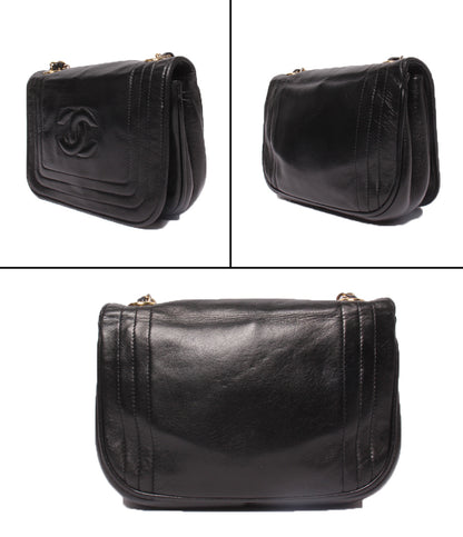 CHANEL チェーンショルダーバッグ ラムスキン ゴールド金具 肩掛け レディース シャネル