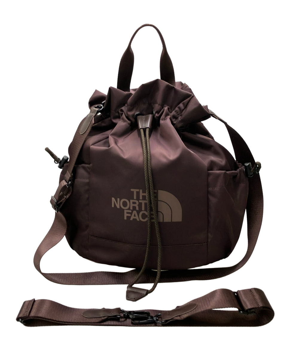 美品 THE NORTH FACE ショルダーバッグ リュック 2WAY 斜め掛け 巾着型 ナイロン レディース ザ・ノース・フェイス