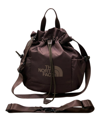 美品 THE NORTH FACE ショルダーバッグ リュック 2WAY 斜め掛け 巾着型 ナイロン レディース ザ・ノース・フェイス