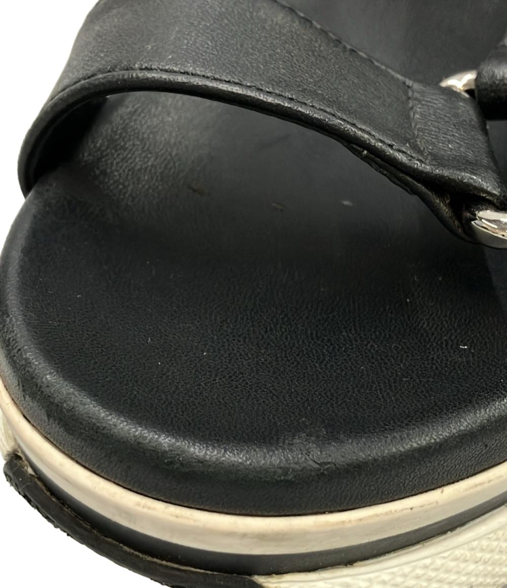 PRADA アンクルストラップサンダル 厚底 1X657L レディース SIZE 35.5 (M) プラダ