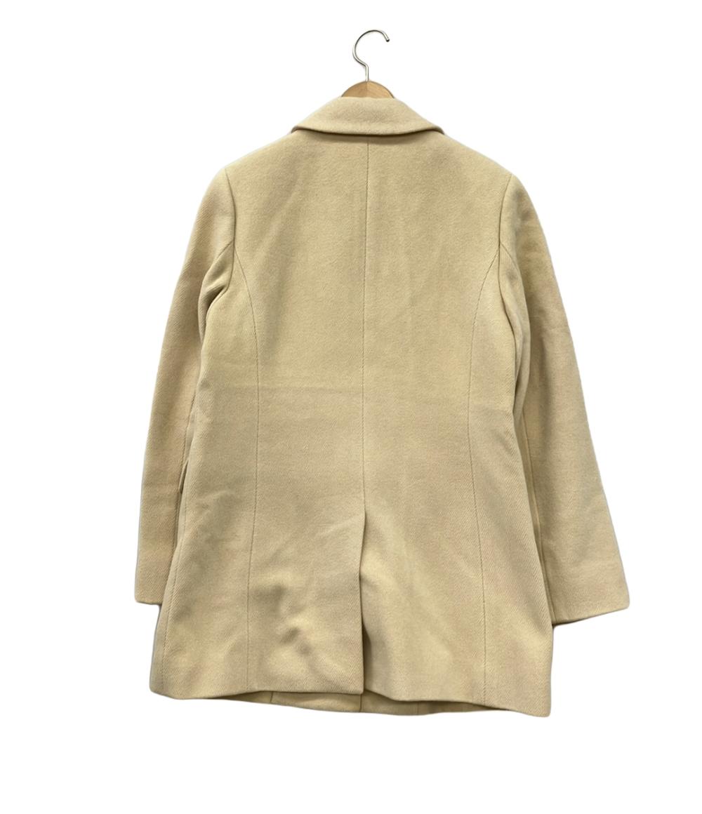 ほぼ未使用✨　アクアスキュータム　ステンカラーコート　クリーム色　XL Aquascutum (アクアスキュータム) 綿100％ 裏地チェック シングル