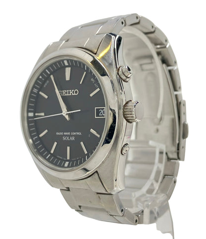 SEIKO 腕時計 ソーラー ブラック 7B24-0AN0 メンズ セイコー