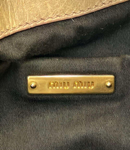 Miu Miu 2way ハンドバッグ ショルダーバッグ 斜め掛け レディース ミュウ ミュウ