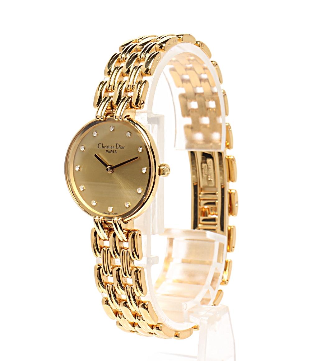 Christian Dior 腕時計 バギラ クオーツ ゴールド D44-155 レディース クリスチャンディオール