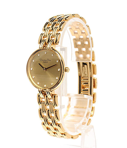 Christian Dior 腕時計 バギラ クオーツ ゴールド D44-155 レディース クリスチャンディオール