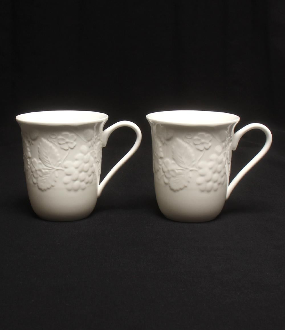 美品 ウェッジウッド マグカップ 2点セット ペア ストロベリー＆バイン WEDGWOOD