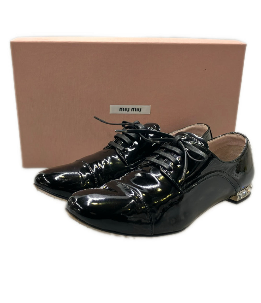 Miu Miu エナメルレースアップシューズ レディース SIZE 36 1/2 ミュウ ミュウ