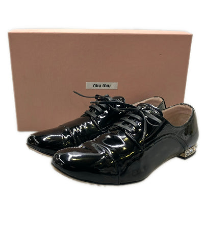Miu Miu エナメルレースアップシューズ レディース SIZE 36 1/2 ミュウ ミュウ