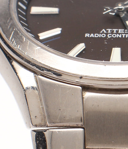 CITIZEN 腕時計 アテッサ ATTESA ソーラー ブラック メンズ シチズン