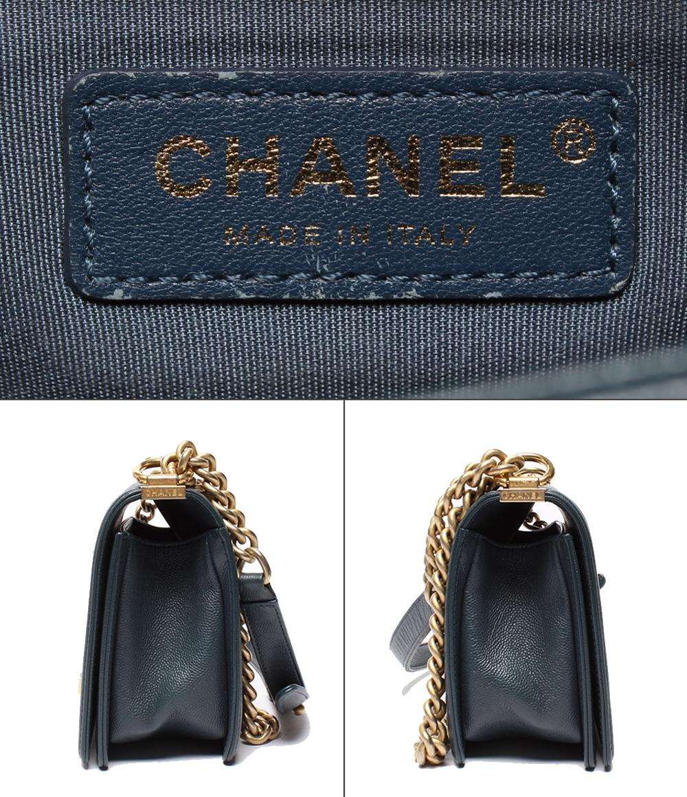 CHANEL チェーンショルダーバッグ ボーイシャネル25 ゴールド金具 V