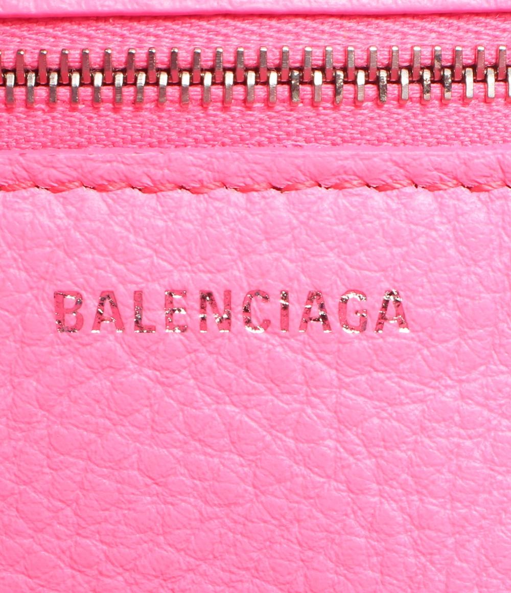 バレンシアガ 2wayレザーハンドバッグ シルバー金具 ミラー付き ペーパー A6 カーフスキン レディース BALENCIAGA