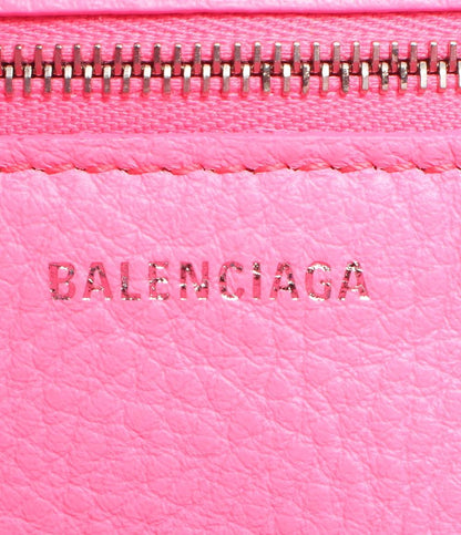 バレンシアガ 2wayレザーハンドバッグ シルバー金具 ミラー付き ペーパー A6 カーフスキン レディース BALENCIAGA