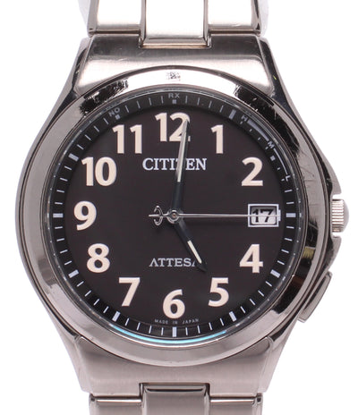 CITIZEN 腕時計 アテッサ ATTESA ソーラー ブラック H110-T011331 メンズ シチズン