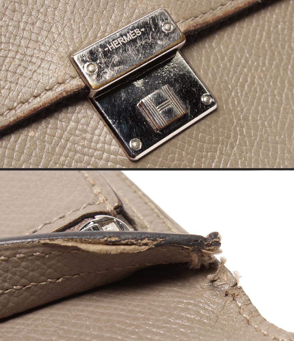 エルメス 三つ折り財布 C刻印 シルバー金具 クリック12 レディース HERMES