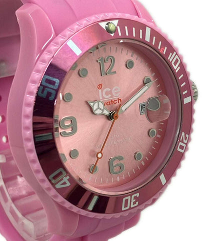 美品 ice watch 腕時計 クオーツ ピンク レディース メンズ アイスウォッチ