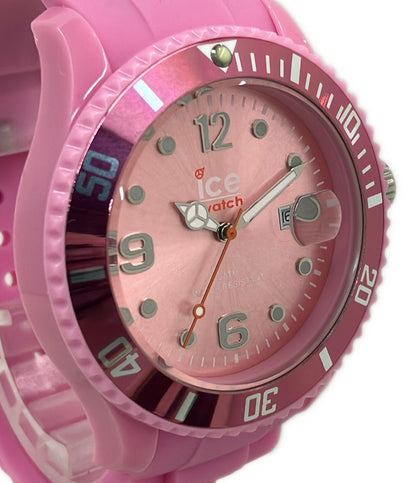 美品 ice watch 腕時計 クオーツ ピンク レディース メンズ アイスウォッチ