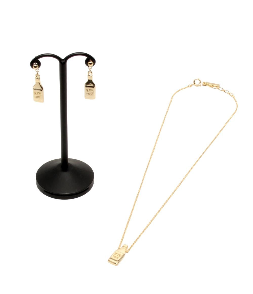 美品 ネックレス ピアス 2点セット 名探偵コナン 赤井秀一 RYE レディース