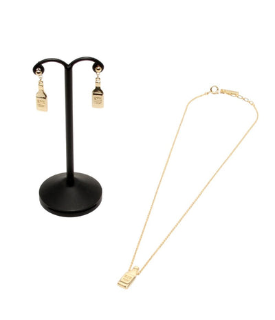 美品 ネックレス ピアス 2点セット 名探偵コナン 赤井秀一 RYE レディース