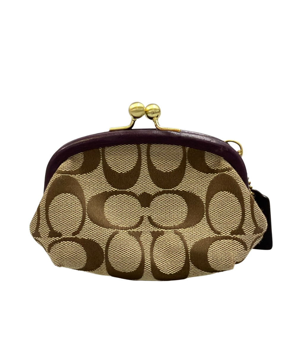 COACH コインケース がま口 シグネチャー レディース コーチ
