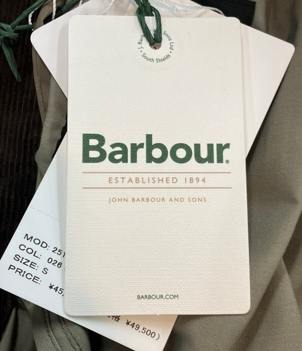 美品 Barbour ブルゾン WARWICKライトウェイト ダブルジップ スナップボタン タグ付き 251LCAG008 レディース SIZE S バブアー